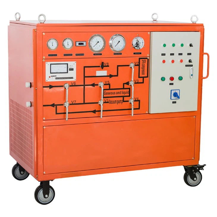 SF6 Gasherwinning en stofsuigmotor